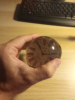Pisapapeles Lupa Reloj Vintage Jacques