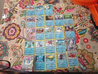 Cartas Pokémon Agua VMAX (3) Más otras cartas