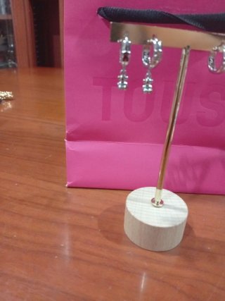 Aros Tous Plata Oso 3D