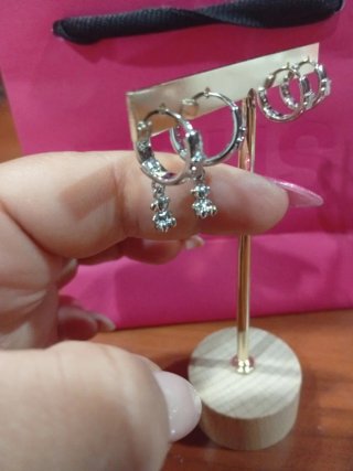 Aros Tous Plata Oso 3D
