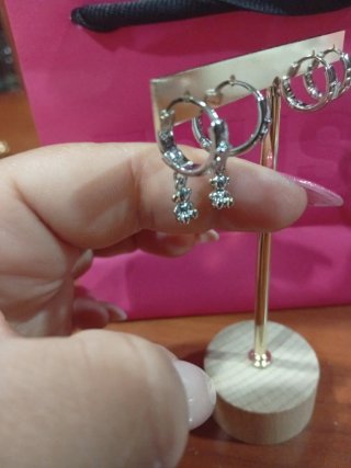 Aros Tous Plata Oso 3D