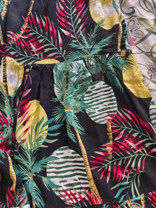 Conjunto Falda y Top Estampado Tropical
