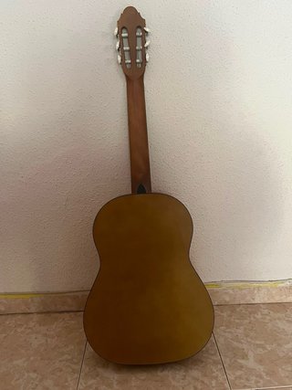 Guitarra Clásica Madera Natural + Funda + púa