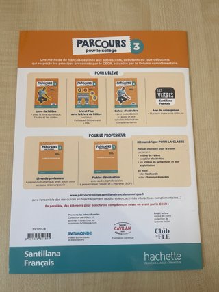 Parcours pour le collège 3, A2-A1