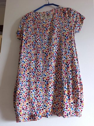 Vestido fresco estampado multicolor