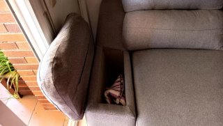 Sofá Chaise Longue Cama con Arcón