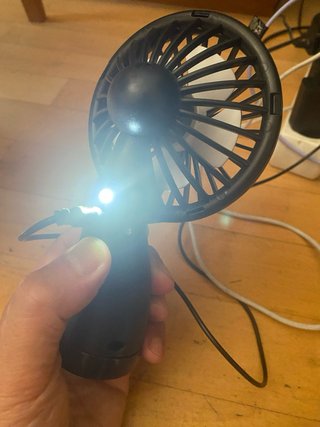 Ventilador USB Negro Pequeño