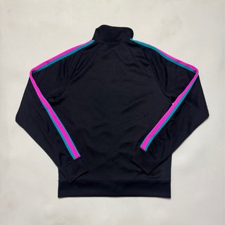 Nike Track Jacket Negra con Detalles Turquesa Rosa