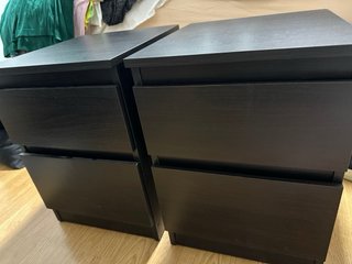 Mesitas de noche Ikea negras