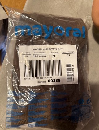 Pantalón bebé Mayoral corduroy marrón