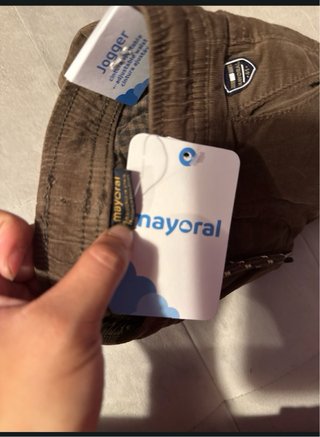 Pantalón bebé Mayoral corduroy marrón