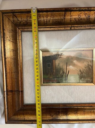 Dipinto Olio su Tavola Padule Tommasi 1983
