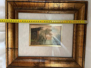 Dipinto Olio su Tavola Padule Tommasi 1983