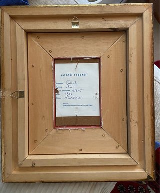 Dipinto Olio su Tavola Padule Tommasi 1983