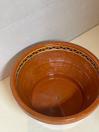 2 Maceteros/Frutero Terracota Marrón
