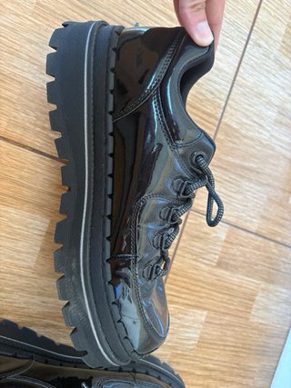Zapatos Skechers charol negros talla 40