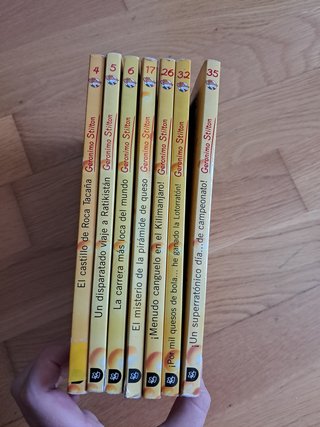 Lote libros Geronimo Stilton 4,5,6,17,26,32,35