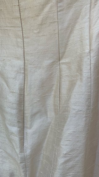 Vestido fiesta beige Corte Inglés