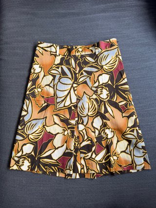 Falda estampada flores