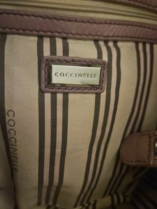 Borsa Coccinelle rosa in pelle