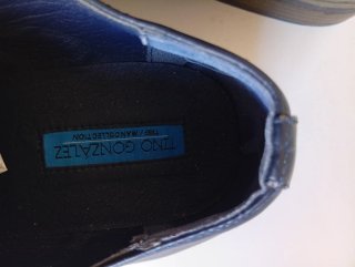 Zapatos Tino González Azul Trenzado