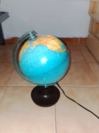 Globo Terráqueo Vintage Iluminado