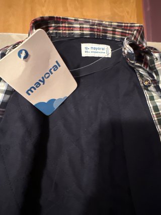 Camisa cuadros bebé Mayoral