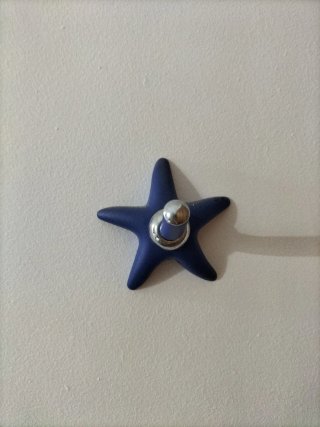 Set baño estrellas azul