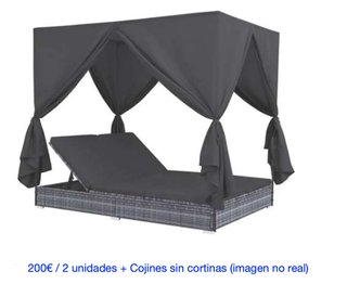 Pack 2 Camas Balinesas / Tumbonas Dobles
