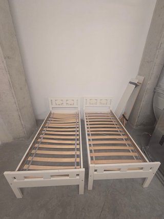 Cama infantil blanca 165 x 75cm