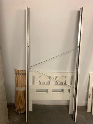 Cama infantil blanca 165 x 75cm