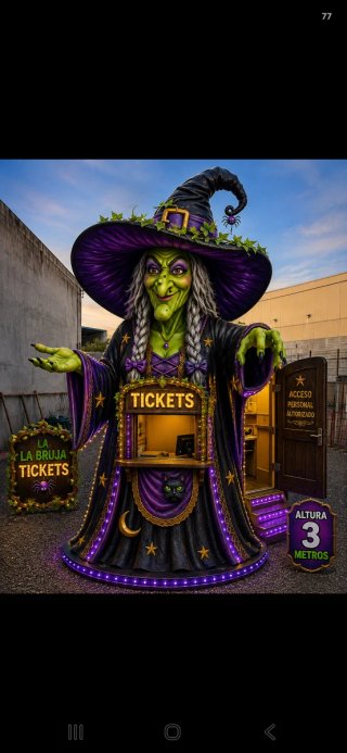 Taquilla Bruja Venta Tickets Halloween