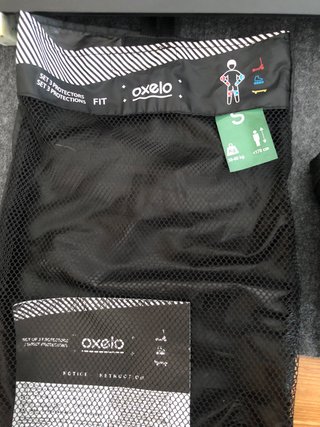 Protecciones Oxelo Talla S Negras