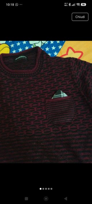Maglione bambino bordeaux