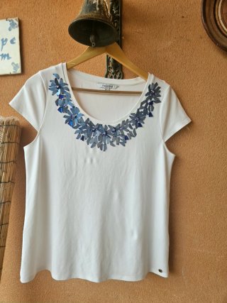Camisa Pedro del Hierro con flores azules