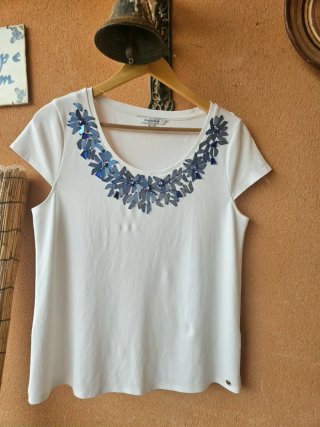 Camisa Pedro del Hierro con flores azules