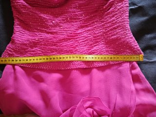 Vestido fiesta fucsia SP collection talla 44 nuevo