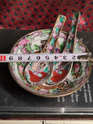Cuenco Porcelana China Rose Canton