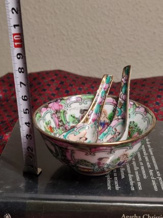 Cuenco Porcelana China Rose Canton