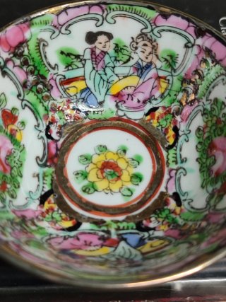 Cuenco Porcelana China Rose Canton