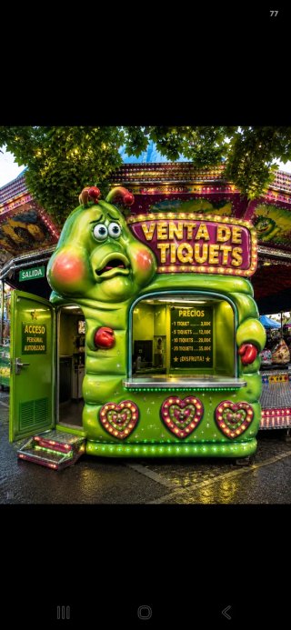 Taquilla de feria gusano venta tiquets