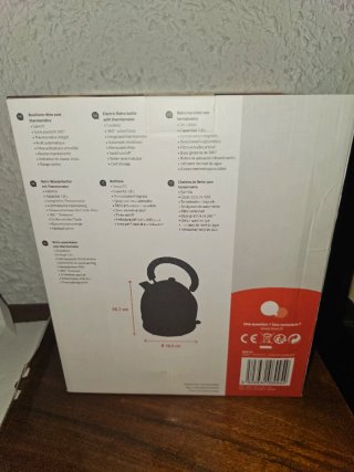 Hervidor eléctrico Livoo retro con termómetro