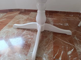 Mesa comedor extensible redonda