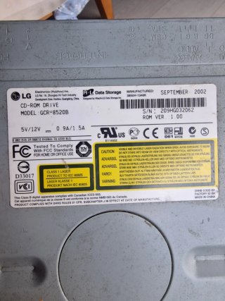 Lector DVD LG 52X MAX