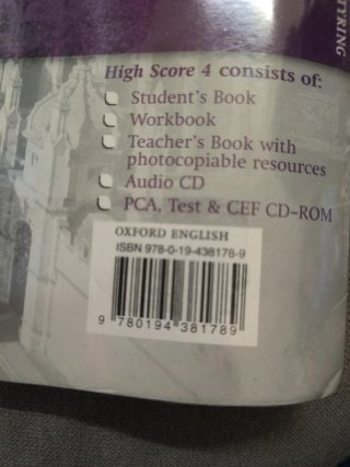 Oxford High Score Workbook