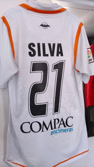 Camiseta Valencia CF Final Copa del Rey 2008 silva