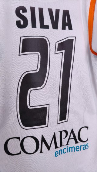 Camiseta Valencia CF Final Copa del Rey 2008 silva