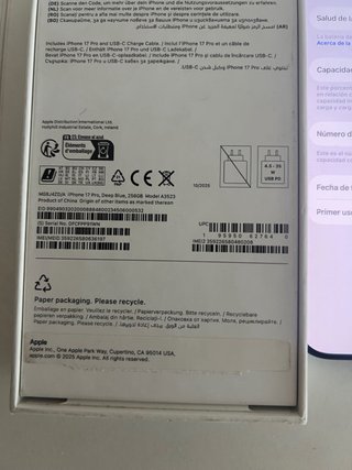 iPhone 17 Pro 256GB Azul