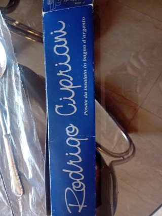 Coppia posate insalata bagno argento