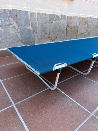 Hamaca plegable Decathlon azul
